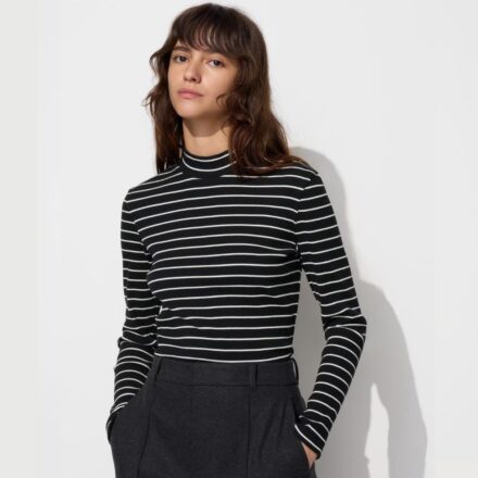 Бавовняний гольф UNIQLO у рубчик
