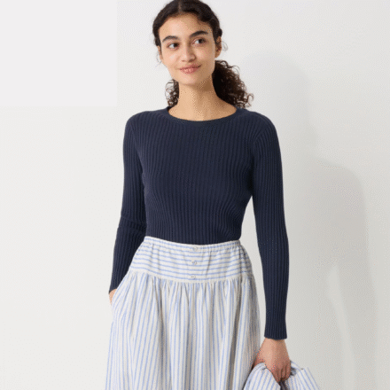 Безшовний бавовняний светр UNIQLO х INES DE LA FRESSANGE