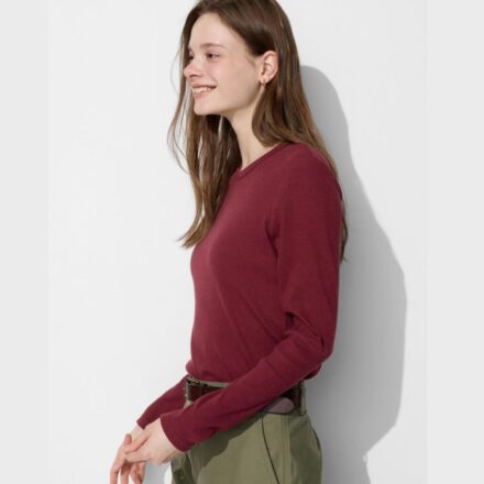М'якенький лонгслів UNIQLO у рубчик