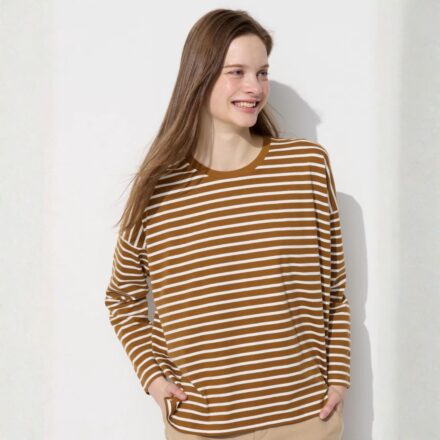 Оверсайз лонгслів UNIQLO з м'якої бавовни
