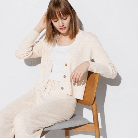 Трикотажний костюм UNIQLO у рубчик