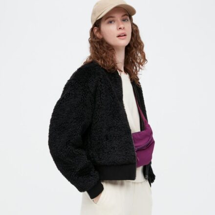 Вітрозахисний бомбер UNIQLO з флісу