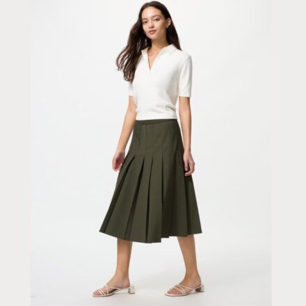 Плісирована спідниця міді UNIQLO