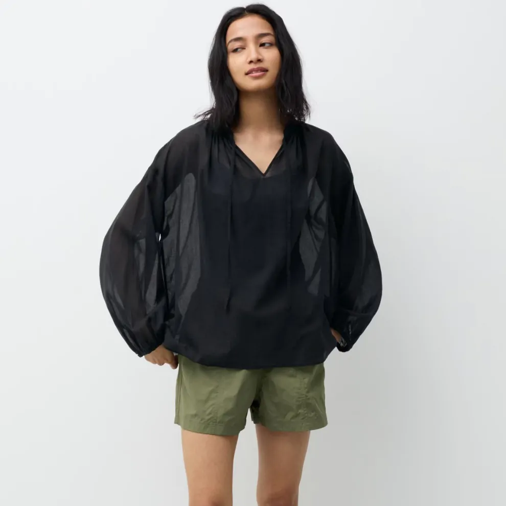 Напівпрозора сорочка UNIQLO x JW ANDERSON
