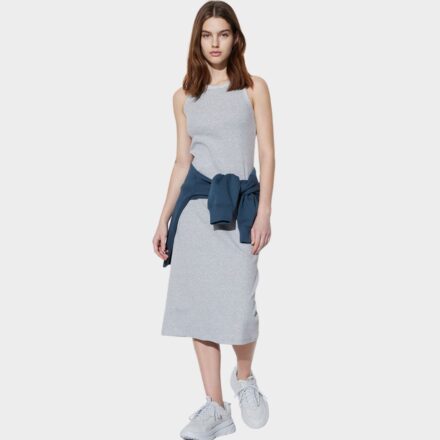 Сукня UNIQLO у рубчик з вбудованим бра
