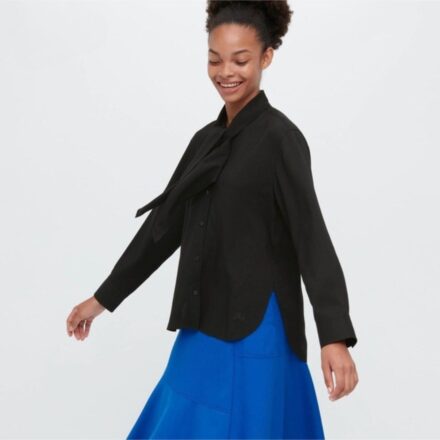 Блуза UNIQLO x JW ANDERSON із зав’язкою на шиї