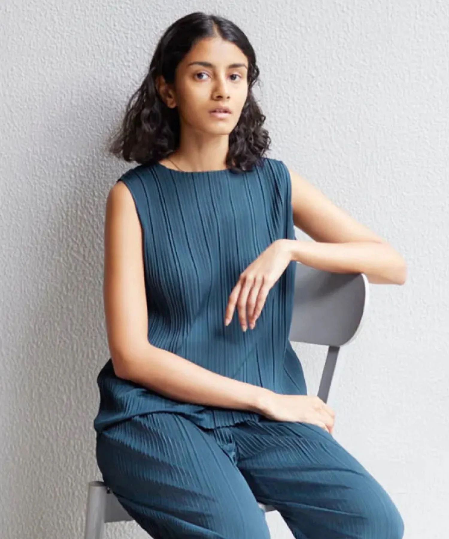 Плісирований топ UNIQLO